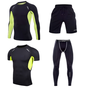 Workout & Training Clothes Men's Gym Clothes Suits Ropa Gym Hombre Mens Gym Clothing Sportswear Running Clothing for Men Sets XL
