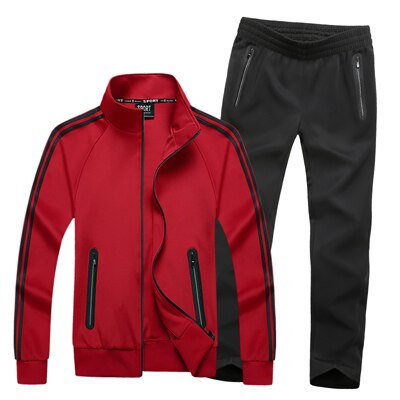 Big Size Sportsuits Men Loose Style Sportswear Fitness Workout Tracksuit Set Windproof Breathable 7XL 8XL Gym Running Sport Suit