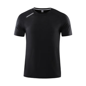 Men Sport Running T Shirt Quick Dry Breathable Short Sleeve Gym T-shirt Sport Jogging Training Sportswear Fitness Tee
