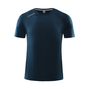 Men Sport Running T Shirt Quick Dry Breathable Short Sleeve Gym T-shirt Sport Jogging Training Sportswear Fitness Tee