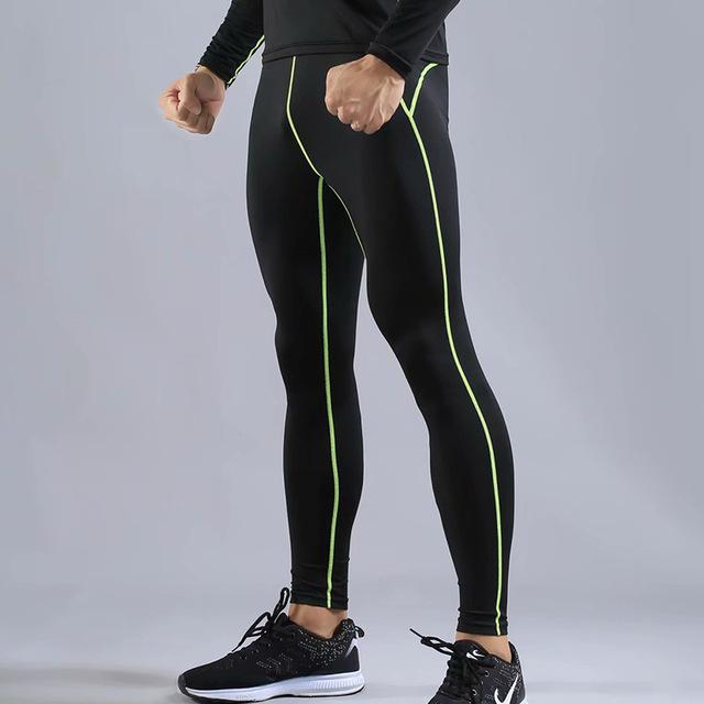 Mens Gym Compression Leggings Sport Training Pants Men Running Socks Pants Sportswear Men Dry Fit Jogging Pants