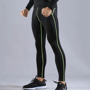 Mens Gym Compression Leggings Sport Training Pants Men Running Socks Pants Sportswear Men Dry Fit Jogging Pants