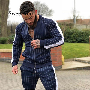 Tracksuits Mens Running Sportswear Suits Sweatshirt Sweatpants Gym Fitness Training Hoodies And Pants Sets Male Jogging Clothing