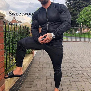 Tracksuits Mens Running Sportswear Suits Sweatshirt Sweatpants Gym Fitness Training Hoodies And Pants Sets Male Jogging Clothing