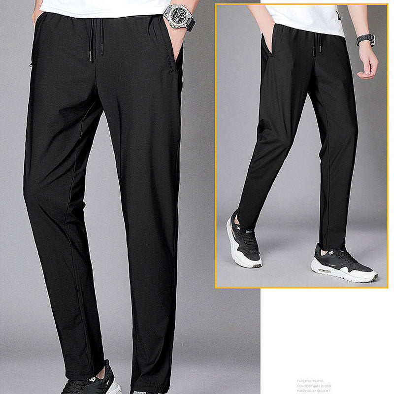 Breathable Cool Thin Pants Summer Ice Silk Plus Size Men Women Casual Sports Pants Martial Arts Hiking Sportswear L-8XL Trousers