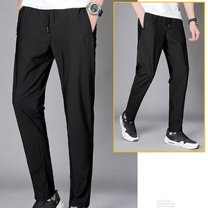 Breathable Cool Thin Pants Summer Ice Silk Plus Size Men Women Casual Sports Pants Martial Arts Hiking Sportswear L-8XL Trousers