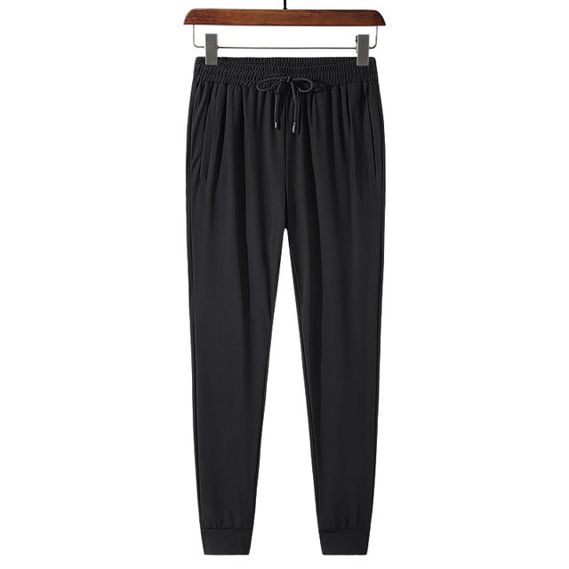 Breathable Cool Thin Pants Summer Ice Silk Plus Size Men Women Casual Sports Pants Martial Arts Hiking Sportswear L-8XL Trousers