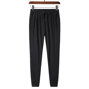 Breathable Cool Thin Pants Summer Ice Silk Plus Size Men Women Casual Sports Pants Martial Arts Hiking Sportswear L-8XL Trousers