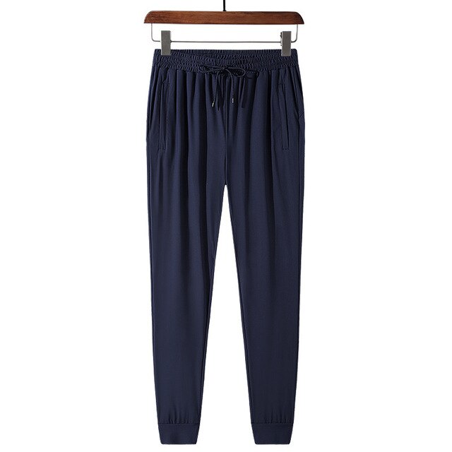 Breathable Cool Thin Pants Summer Ice Silk Plus Size Men Women Casual Sports Pants Martial Arts Hiking Sportswear L-8XL Trousers